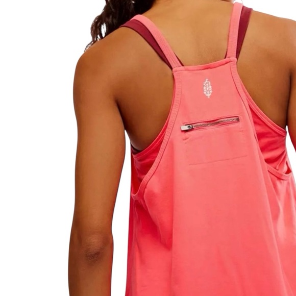 Free People FP Movement Hot Shot Mini Dress in Electric Sunset NWOT Size Medium - Picture 5 of 10